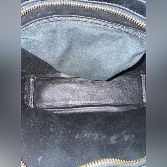 1990s Gianni Versace Couture Medallion Black leather Chain Bag - Picture 9 of 12